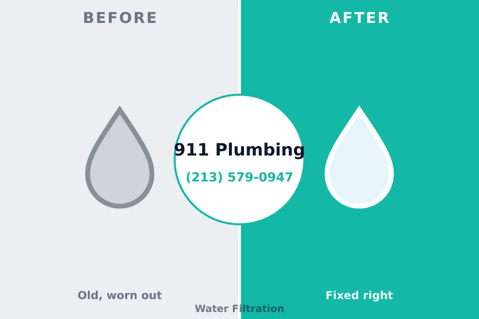 Before and after: plumbing company West Falls Church, VA